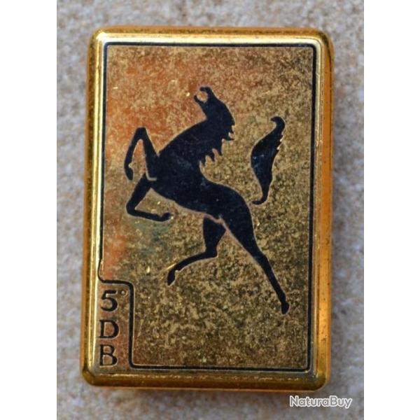 5 Division Blinde, mail, dos guilloch, fixation 4 anneaux