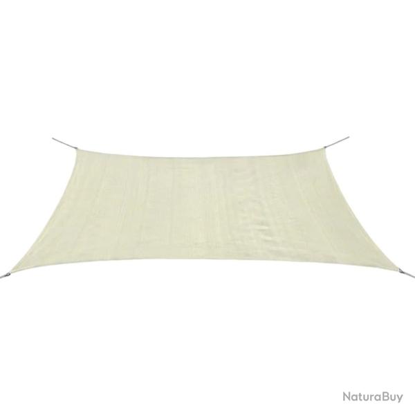 Parasol en pehd rectangulaire 2 x 4 m cr�me 02_0008588