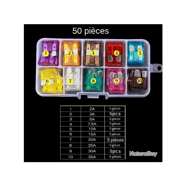 Boite 50 fusibles voiture
