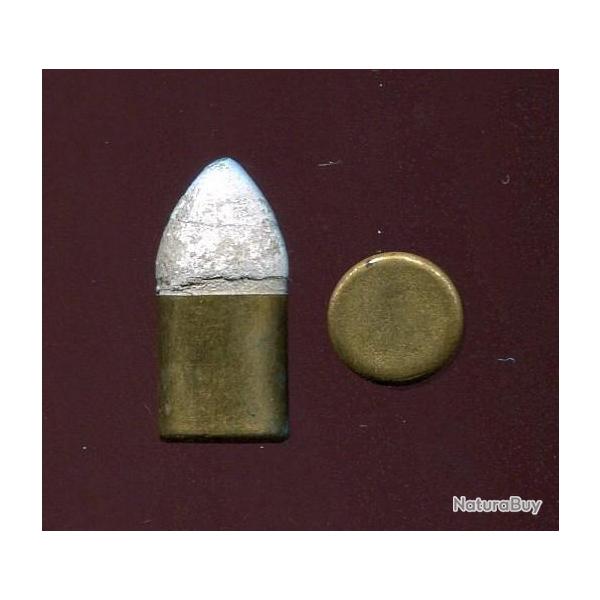 12 mm Revolver Pidault & Cordier (Rapha�l) - Tr�s rare et tr�s ancienne cartouche brevet�e en 1860