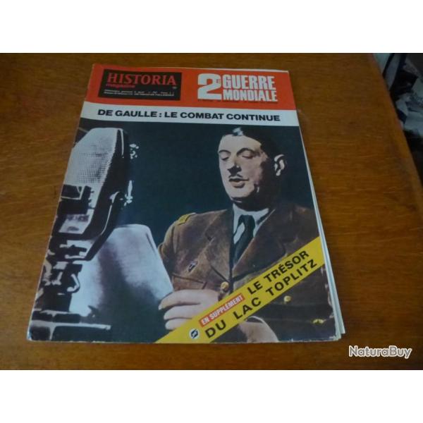 Xa HISTORIA  MAGAZINE 2 eme GUERRE MONDIALE NUMERO 11 DE GAULLE : LE COMBAT CONTINUE