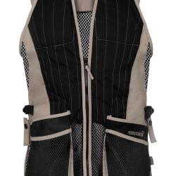 Gilet de ball-trap Percussion Evo - Noir / Beige - L