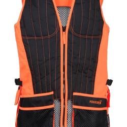 Gilet de ball-trap Percussion Evo - Noir / Orange - 4XL