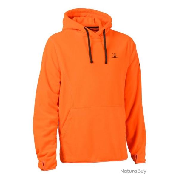 Sweat shirt polaire Percussion � capuche Orange