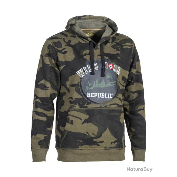 Sweat shirt � capuche Percussion Wild Boar Republic Camo CE