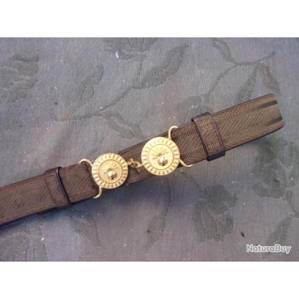 ceinture d'officier avec insigne gendarmerie