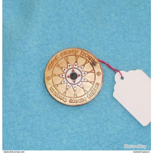 M�daillon de crosse Crazy Horse pour comm�morative "Origine WINCHESTER" Collection ! 2