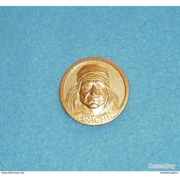 M�daillon de crosse APACHE pour comm�moratives "Origine WINCHESTER" Collection !