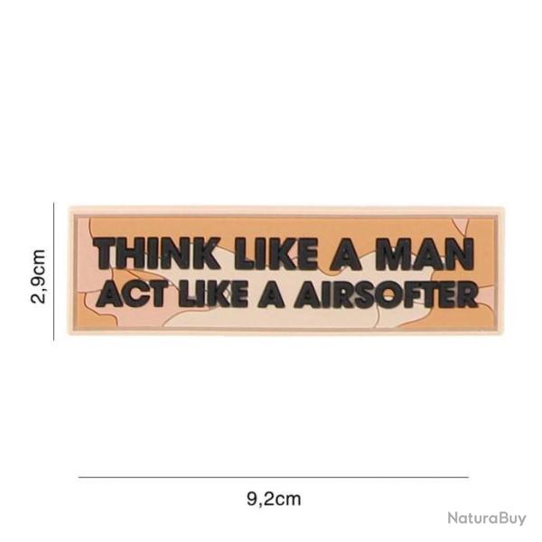 Patch 3D PVC Think like a man | 101 Inc (0001 2097)