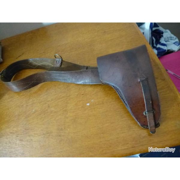 ETUI CUIIR POUR ? AVEC CEINTURON DE SOUS OFFICIER