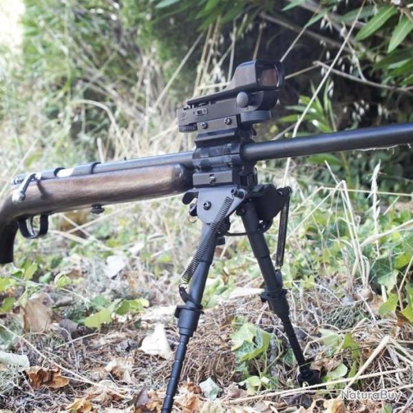 SOLDES - Double rail Picatinny universel pour carabines de jardin 22LR 17HMR