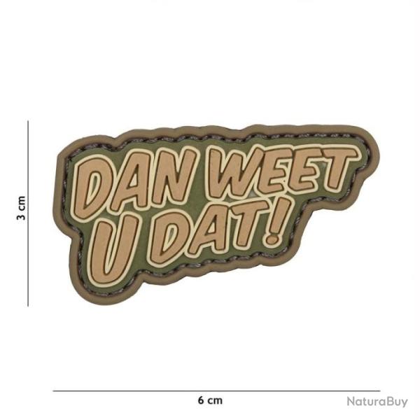 Patch 3D PVC Dan weet u dat | 101 Inc (0001 3362)