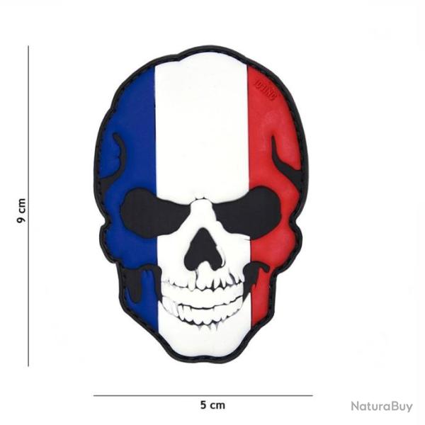 Patch 3D PVC Skull France | 101 Inc (0001 5086)