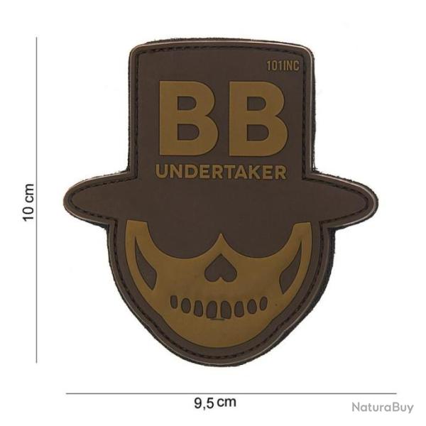 Patch 3D PVC BB undertaker brun | 101 Inc (444180-3838 | 8719298172147)