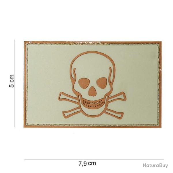 Patch 3D PVC Skull and Bones sable | 101 Inc (444180-3740 | 8719298166313)