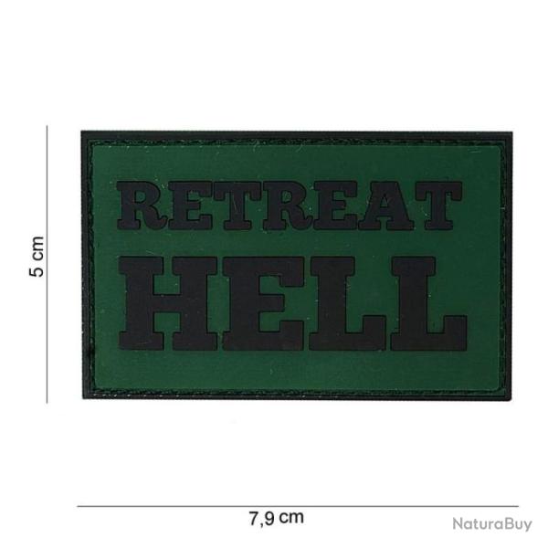 Patch 3D PVC Retreat hell vert | 101 Inc (0001 0725)