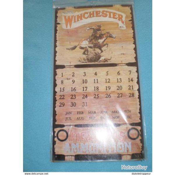 Pour les Collectionneurs WINCHESTER ! Calendrier en tle de Collection !
