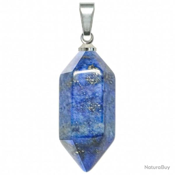 Pendentif petite pointe bitermin�e en lapis lazuli