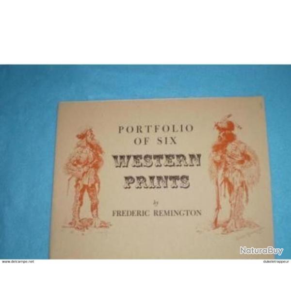 Porte-Folio de SIX pices par FREDERIC REMINGTON ! COLLECTION !!!