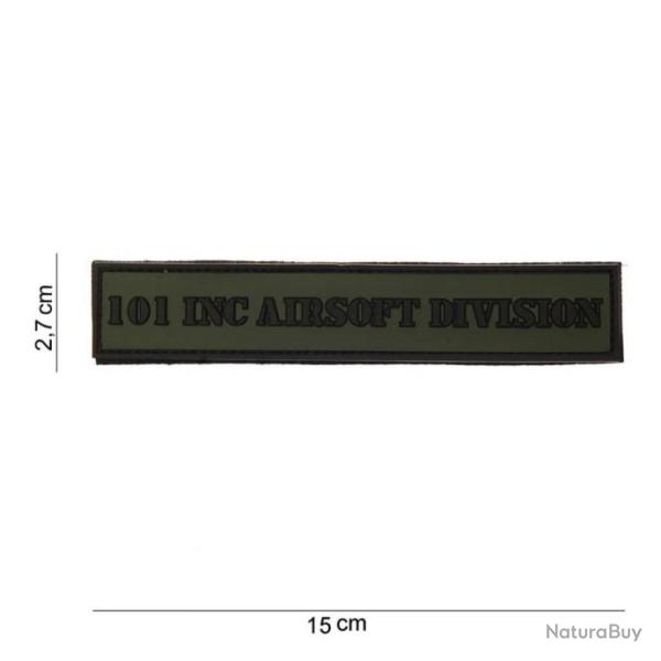 Patch 3D PVC 101 Inc Airsoft Division tab | 101 Inc (0001 0843)