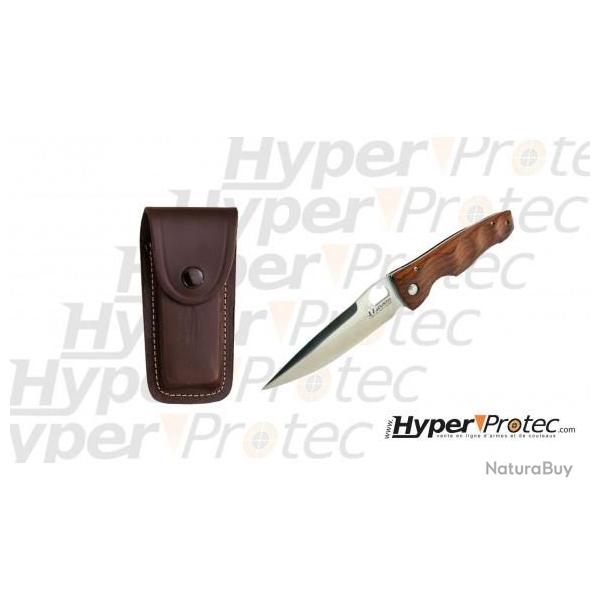 Pack couteau Mcusta Seki elite et �tui en cuir marron