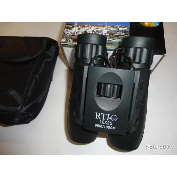 1274- JUMELLES RTI D'OBSERVATION PLIANTE 10 X 25 - NEUF!!!