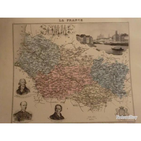 carte geographique  somme    periode  1888