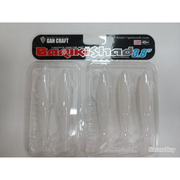 !!! Leurre souple  GAN CRAFT BARIKI SHAD 3.8 " !!!COLORIS : #05 / 10 CM