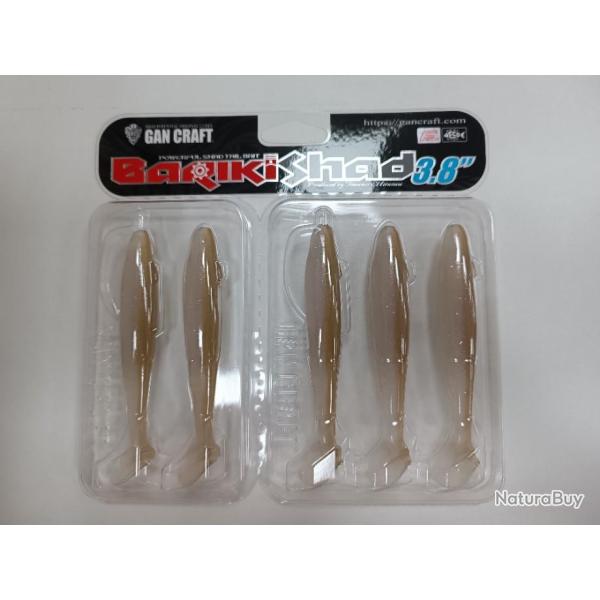 !!! Leurre souple  GAN CRAFT BARIKI SHAD 3.8 " !!!COLORIS : #03 / 10 CM