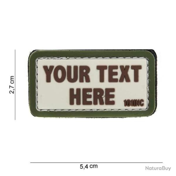 Patch 3D PVC Your text here | 101 Inc (0001 5463)