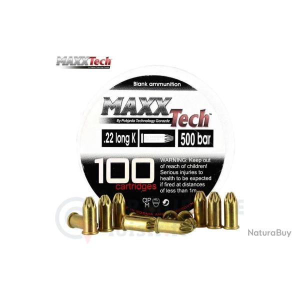 CARTOUCHES A BLANC 22LONG , MAXX TECH , Lot de 2 Boites  de 100.