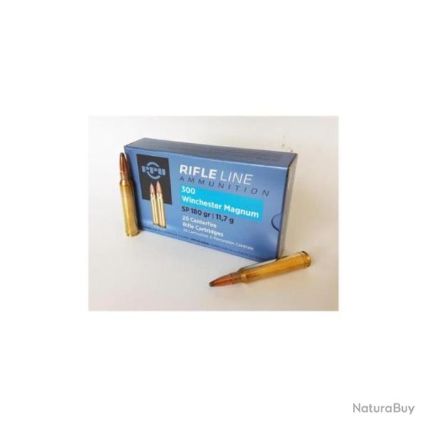 Bo�te de 20 cartouches Partizan 300 Win Mag - 180grains SP