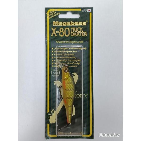 !!! MEGABASS  X80 TRICK DARTER  !!!Coloris : perch