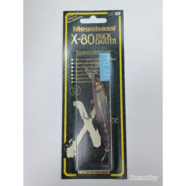 !!! MEGABASS  X80 TRICK DARTER  !!!Coloris : FA GHOST WAKASAGI