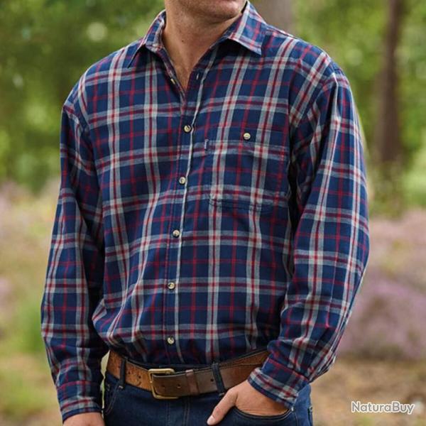 Surchemise � carreaux doubl�e en polaire Champion Country  Bleu