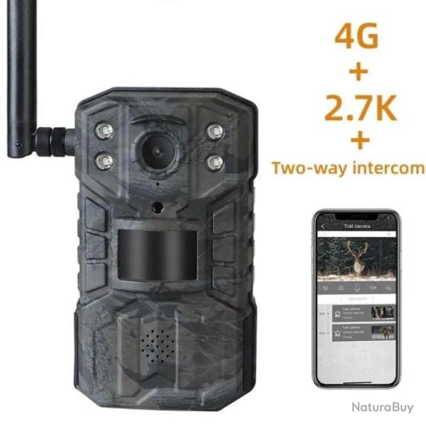 Cam�ra de chasse haute d�finition avec fonction d'interphone , vision nocturne, 4 g 2.7k. B