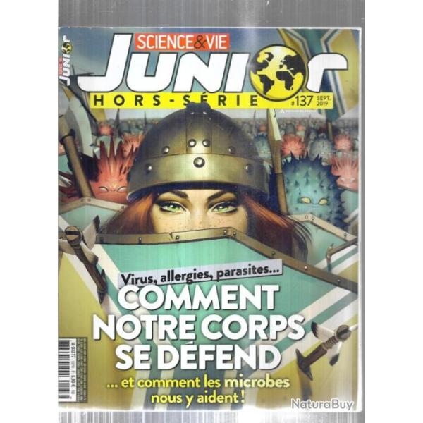 science et vie junior hors-srie 137 septembre 2009, virus , allergies, parasites comment notre corp