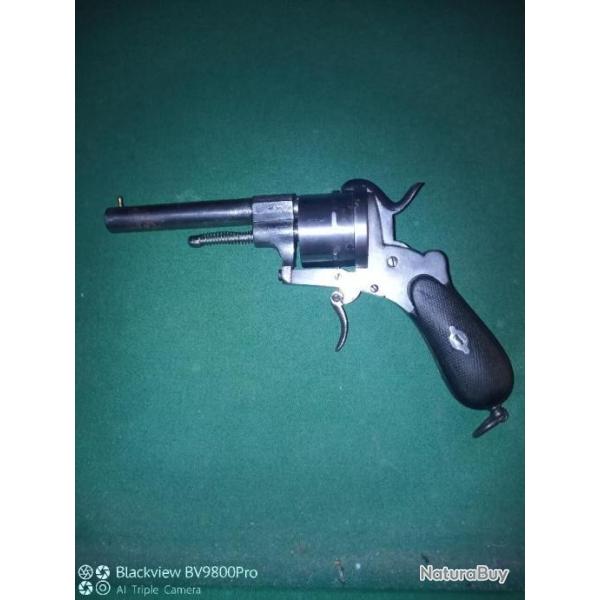REVOLVER A BROCHE TYPE LEFAUCHEUX CALIBRE 12 MM MODELE OFFICIER 1870