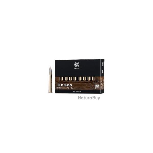 Munitions RWS calibre 30R Blaser Evolution 184gr - 11.9g x20