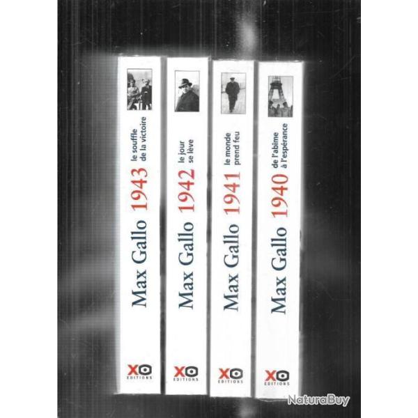 max gallo 1940,1941,1942, 1943. 1944-45 + DVD 1940 ,1941 ,1942 et �t� 44 la lib�ration