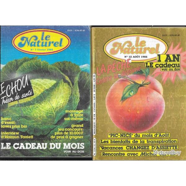 le naturel revue jardin et sant� 1986 7 et 12