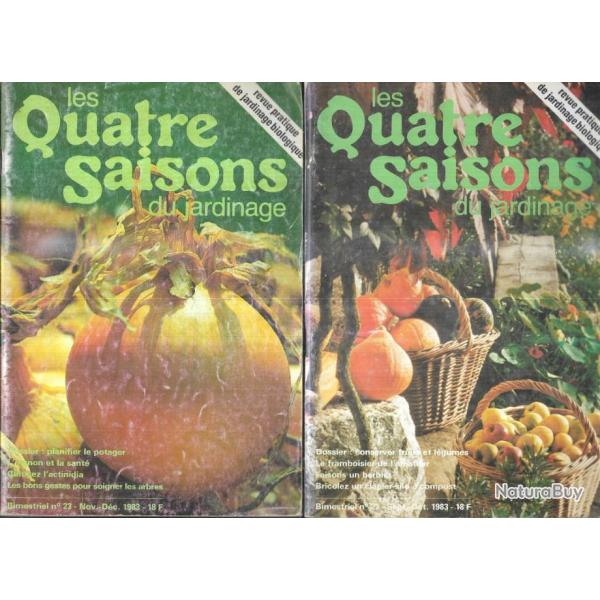 les quatre saisons du jardinage  ann�e 1983 compl�te bimestriel 6 num�ros