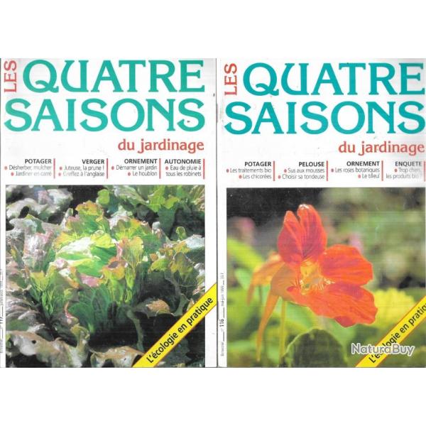 les quatre saisons du jardinage  bimestriel 116 et 117 mai � aout 1999