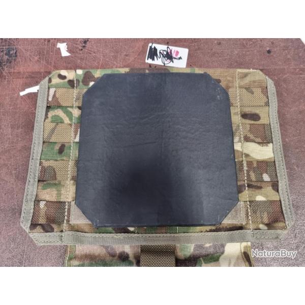 2 Plaques NIJ4  C�ramique lat�rales18x18cm avec porte plaque ospray MK4