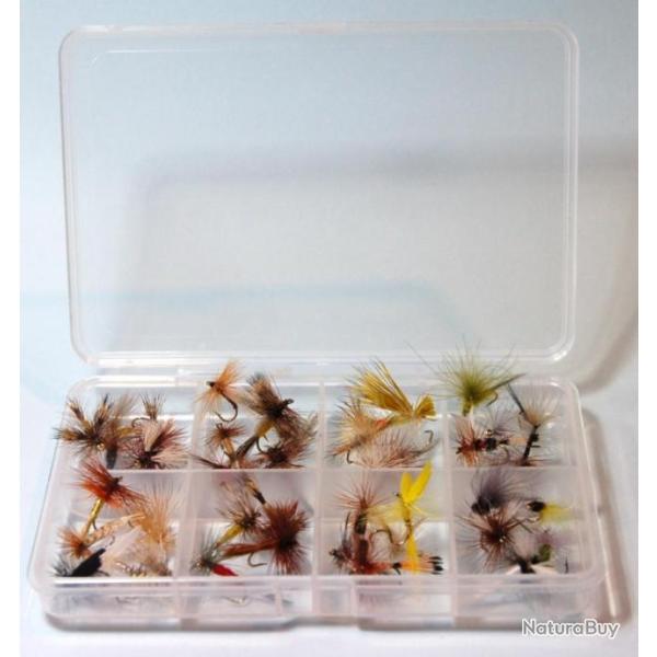 LOT DE MOUCHES ARTIFICIELLES 40 SECHES