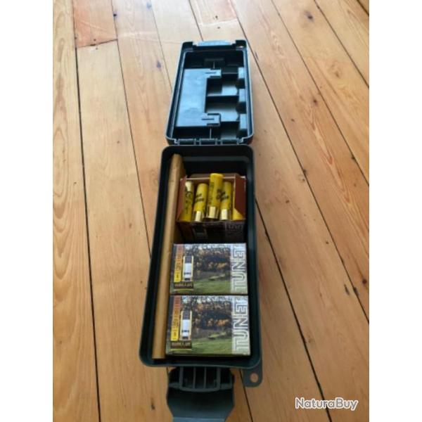 Valisette  + 75 cartouches Tunet calibre 20