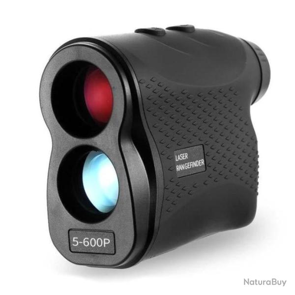 Tlmtre Laser 600M 6X24 multifonctionnel par 2 Piles AAA Couleur Noir Chasse Rando Outdoor