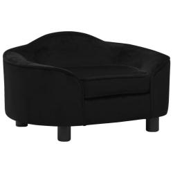 Canap&eacute; pour chien 67 cm peluche noir 02_0000200