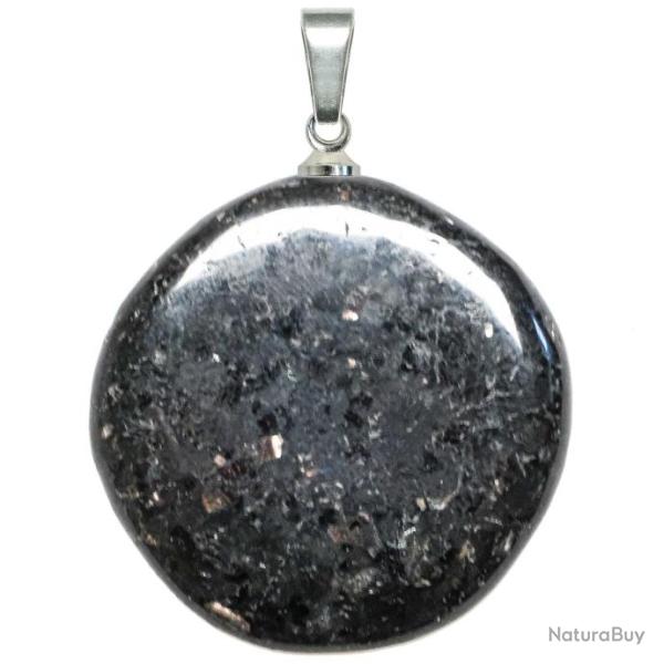 Pendentif galet plat en nuummite