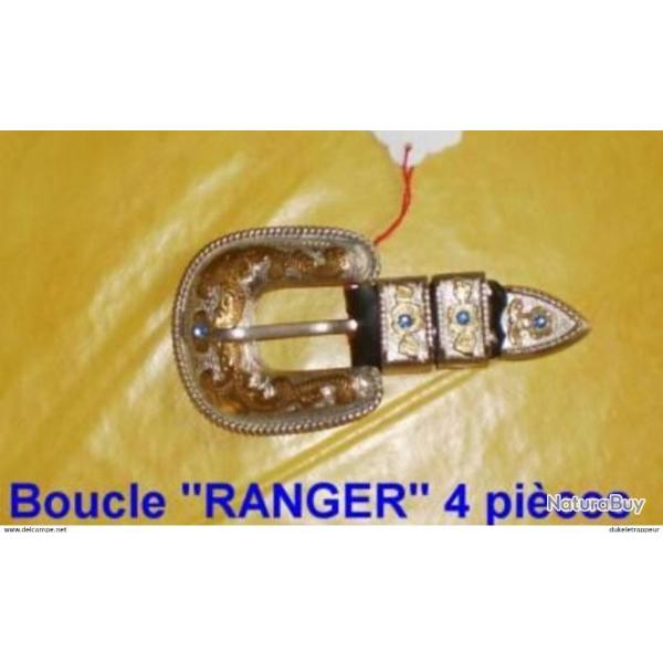 Boucle de ceinture de type "RANGER" 4 pi�ces !